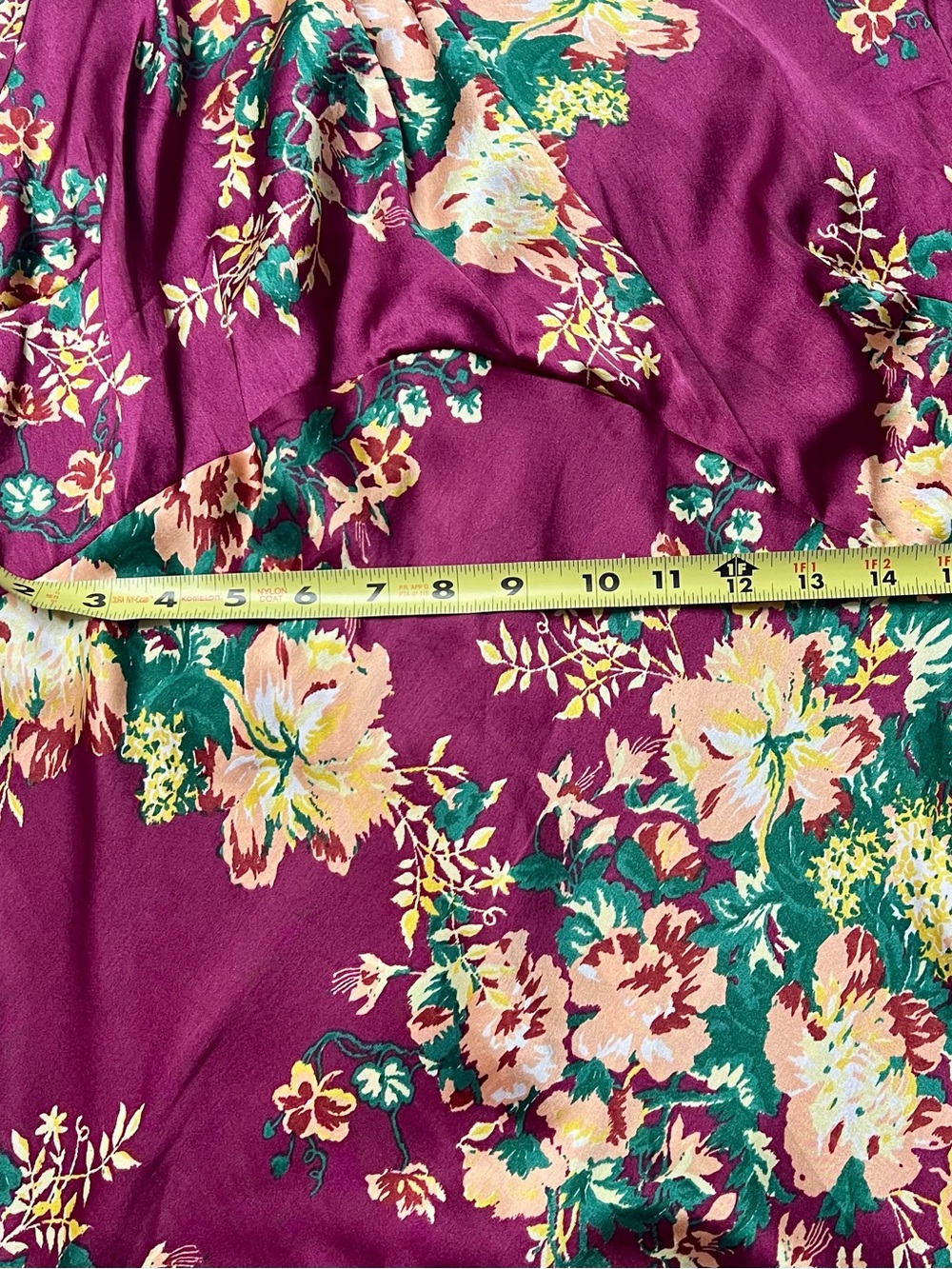 NWOT ASOS DESIGN Petite High Neck Bias Cut Maxi Satin Dress Floral Print 12 - Picture 13 of 13